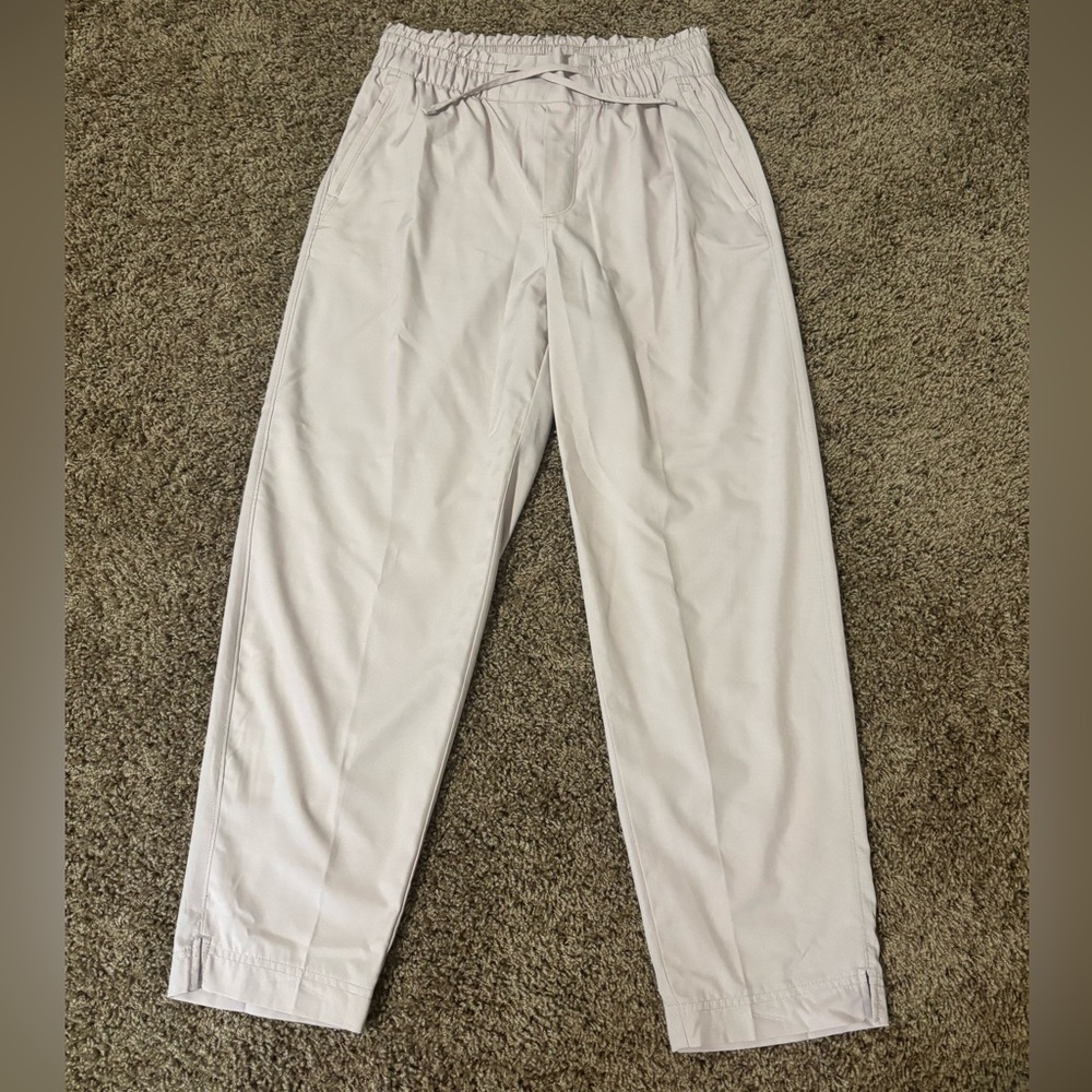 Old Navy Stretchtech Quick Dry Ankle Pant Elastic Waist Zip Pockets Casual